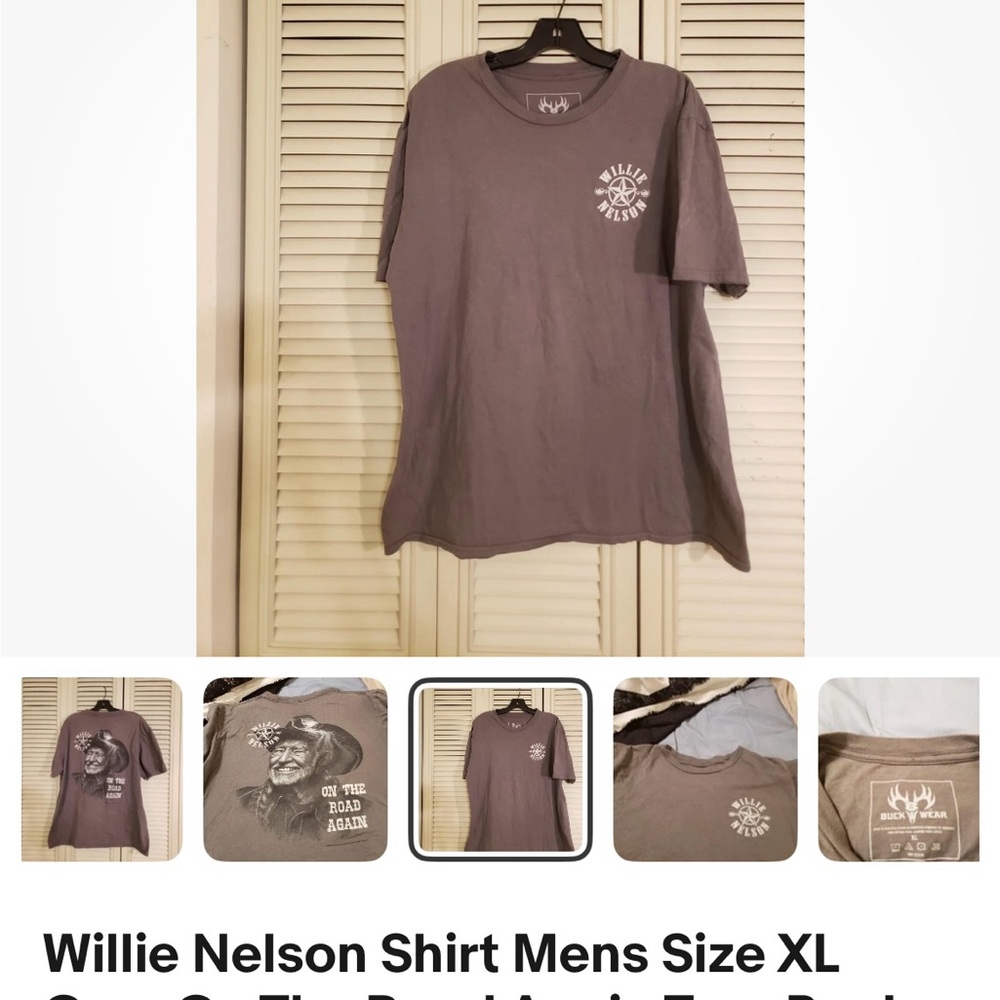 Willie Nelson Gray Men's T-Shirt